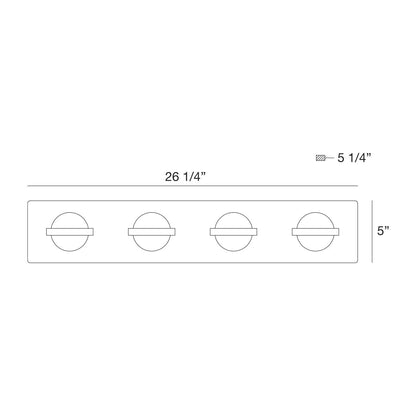 Ryder 4-Light LED Bathbar 37070-014 Eurofase Lighting - Bright Light Chandeliers