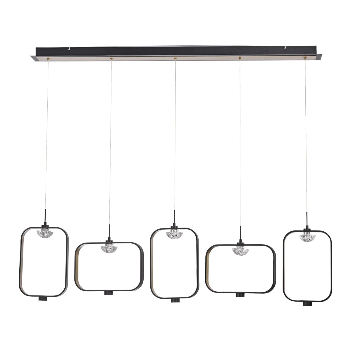 Dagmar 5-Light Linear LED Chandelier 37078-010 Eurofase Lighting - Bright Light Chandeliers