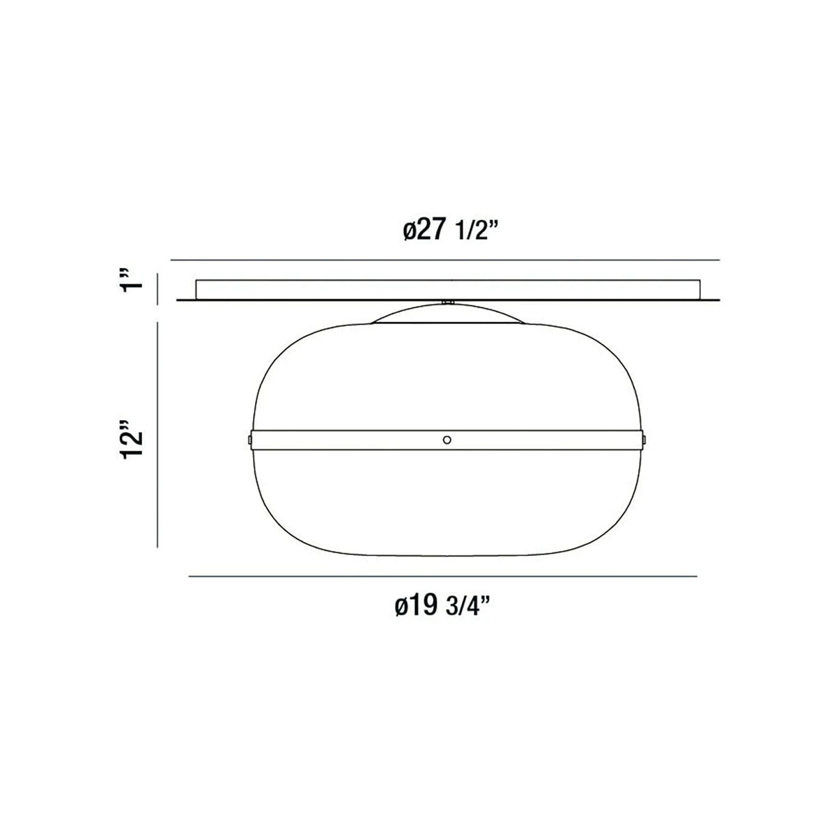 Nottingham 3-Light Large Ceiling Flushmount 37088-019 Eurofase Lighting - Bright Light Chandeliers