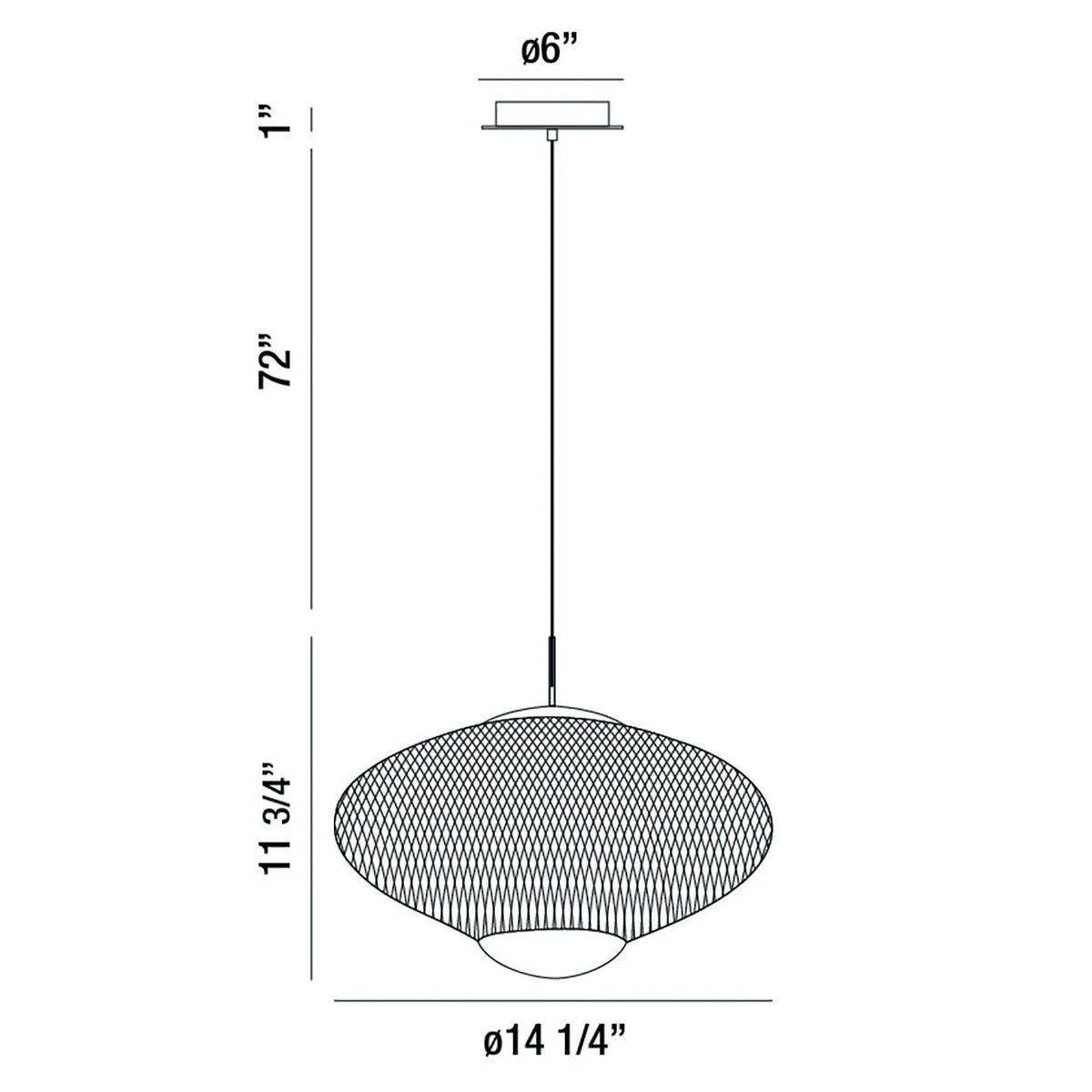 Park Small LED Pendant 37106-010 Eurofase Lighting - Bright Light Chandeliers