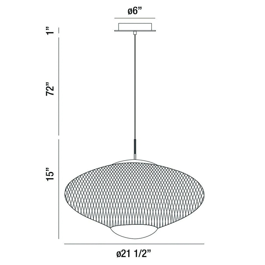 Park Large LED Pendant 37107-017 Eurofase Lighting - Bright Light Chandeliers