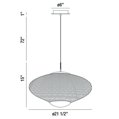 Park Large LED Pendant 37107-017 Eurofase Lighting - Bright Light Chandeliers