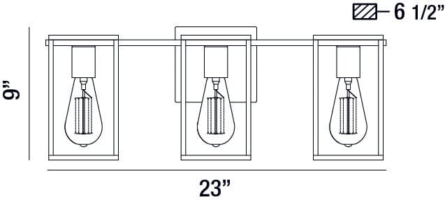 Stafford 3-Light Bathbar 37116-019 Eurofase Lighting - Bright Light Chandeliers