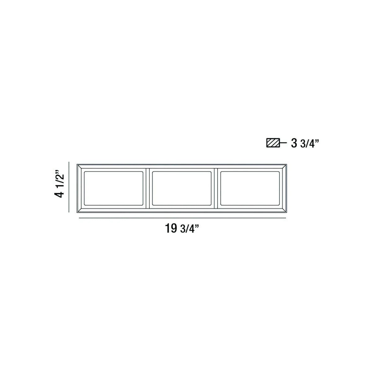 Tamar 3-Light Small LED Bathbar 37126-018 Eurofase Lighting - Bright Light Chandeliers