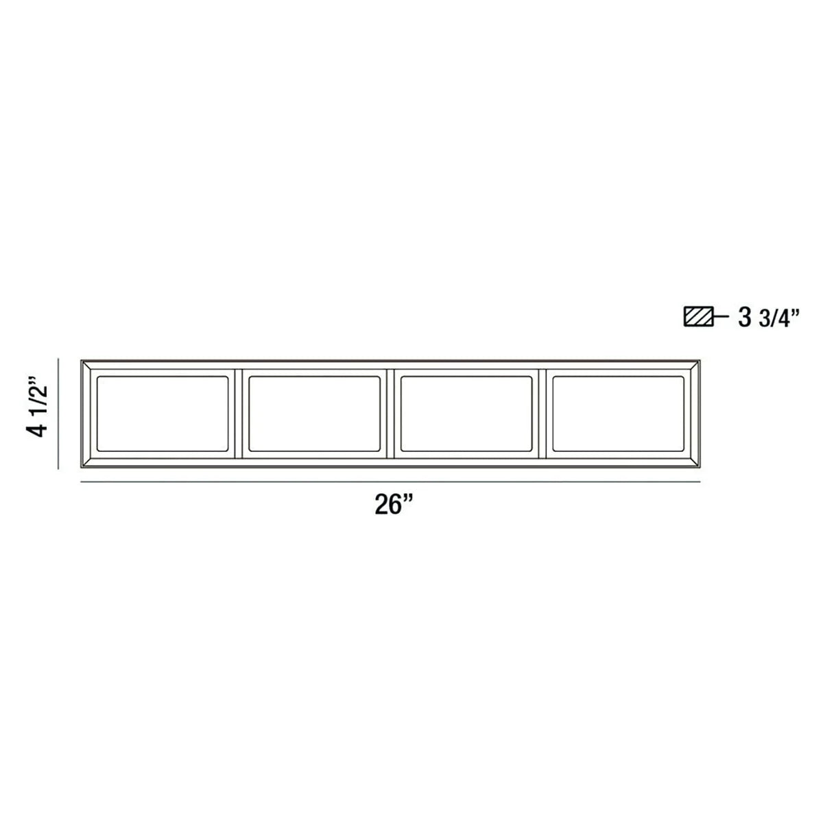 Tamar 4-Light Large LED Bathbar 37127-015 Eurofase Lighting - Bright Light Chandeliers