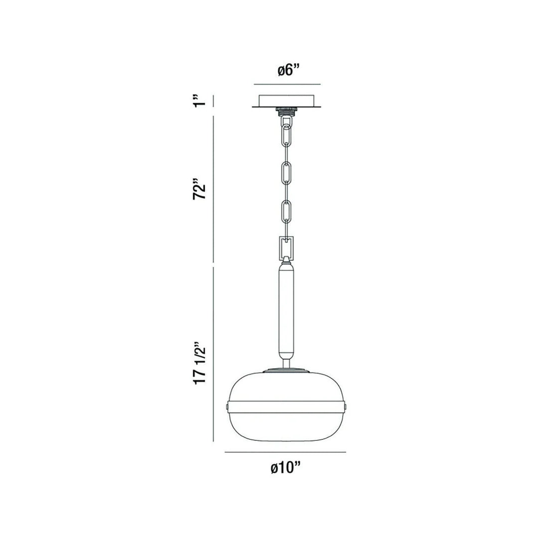 Nottingham 1-Light Small Pendant 37196-011 Eurofase Lighting - Bright Light Chandeliers