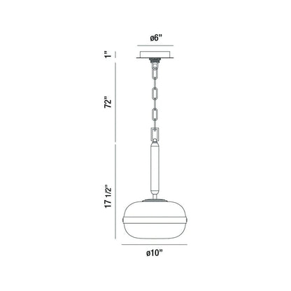 Nottingham 1-Light Small Pendant 37196-011 Eurofase Lighting - Bright Light Chandeliers