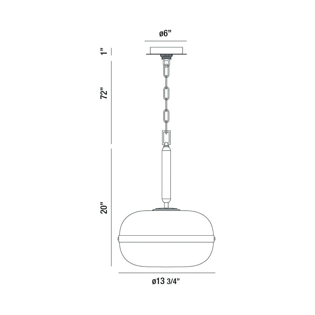 Nottingham 1-Light Medium Pendant 37197-018 Eurofase Lighting - Bright Light Chandeliers