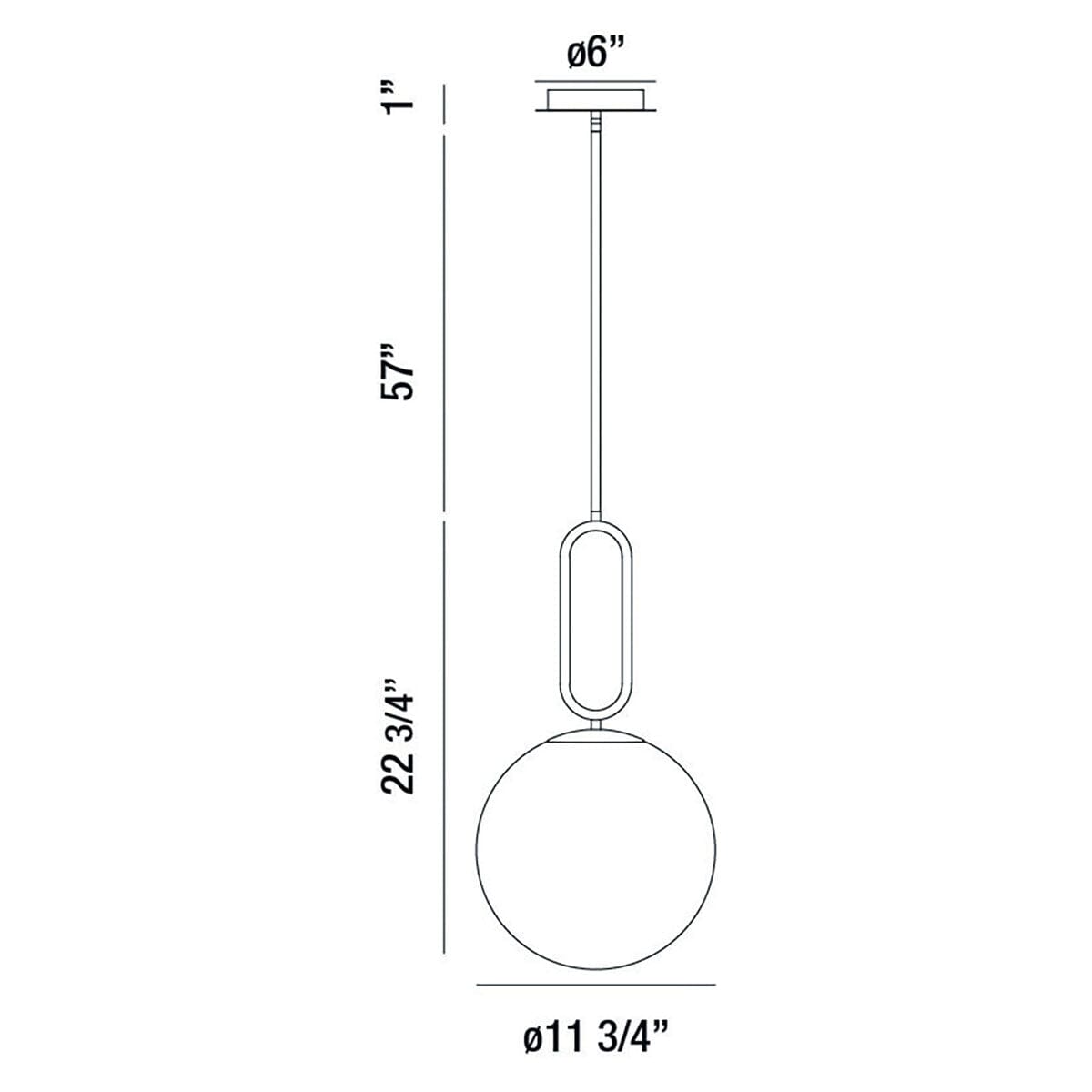 Prospect 1-Light Large Pendant 37233-013 Eurofase Lighting - Bright Light Chandeliers