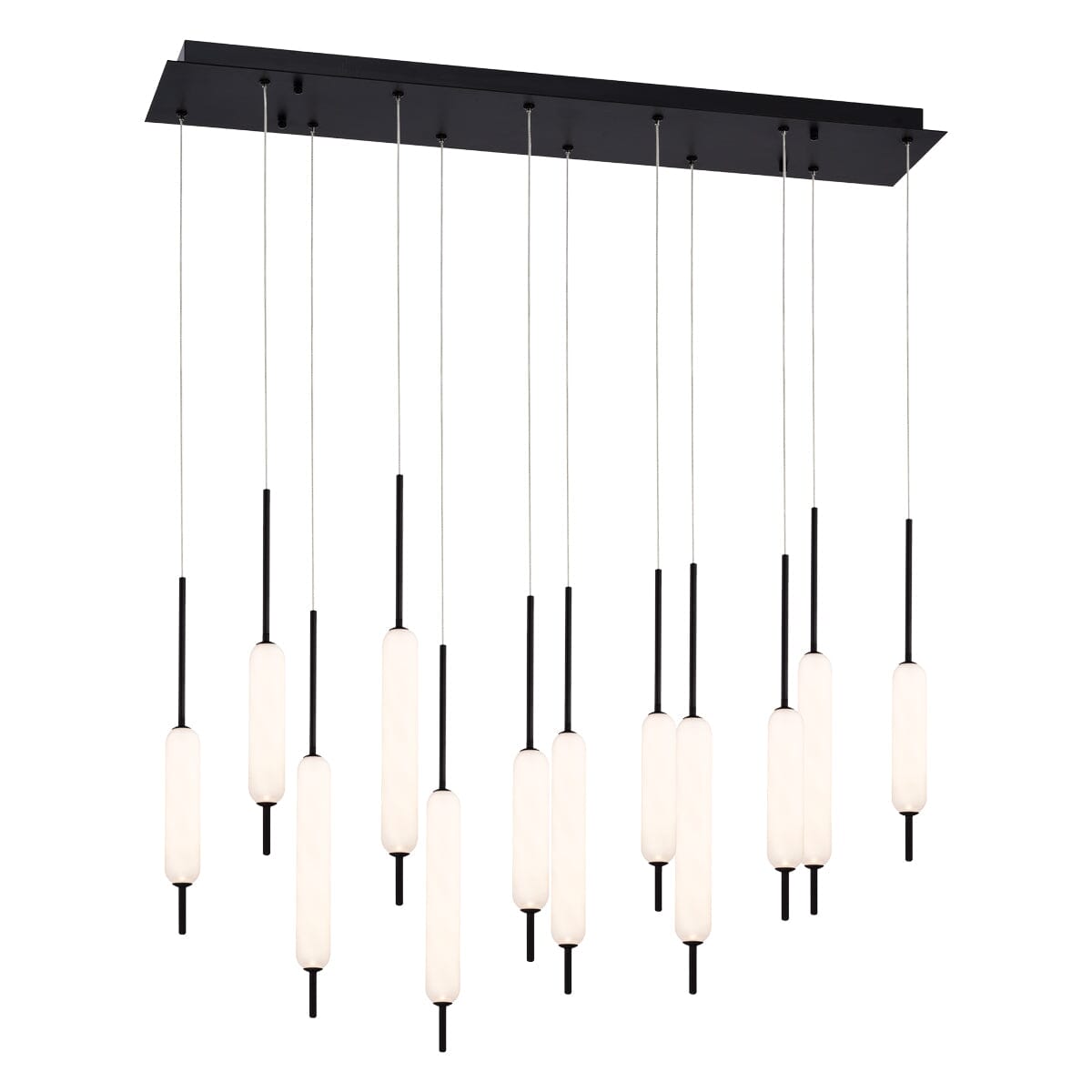 Cumberland 12-Light Linear LED Chandelier 37236-014 Eurofase Lighting - Bright Light Chandeliers