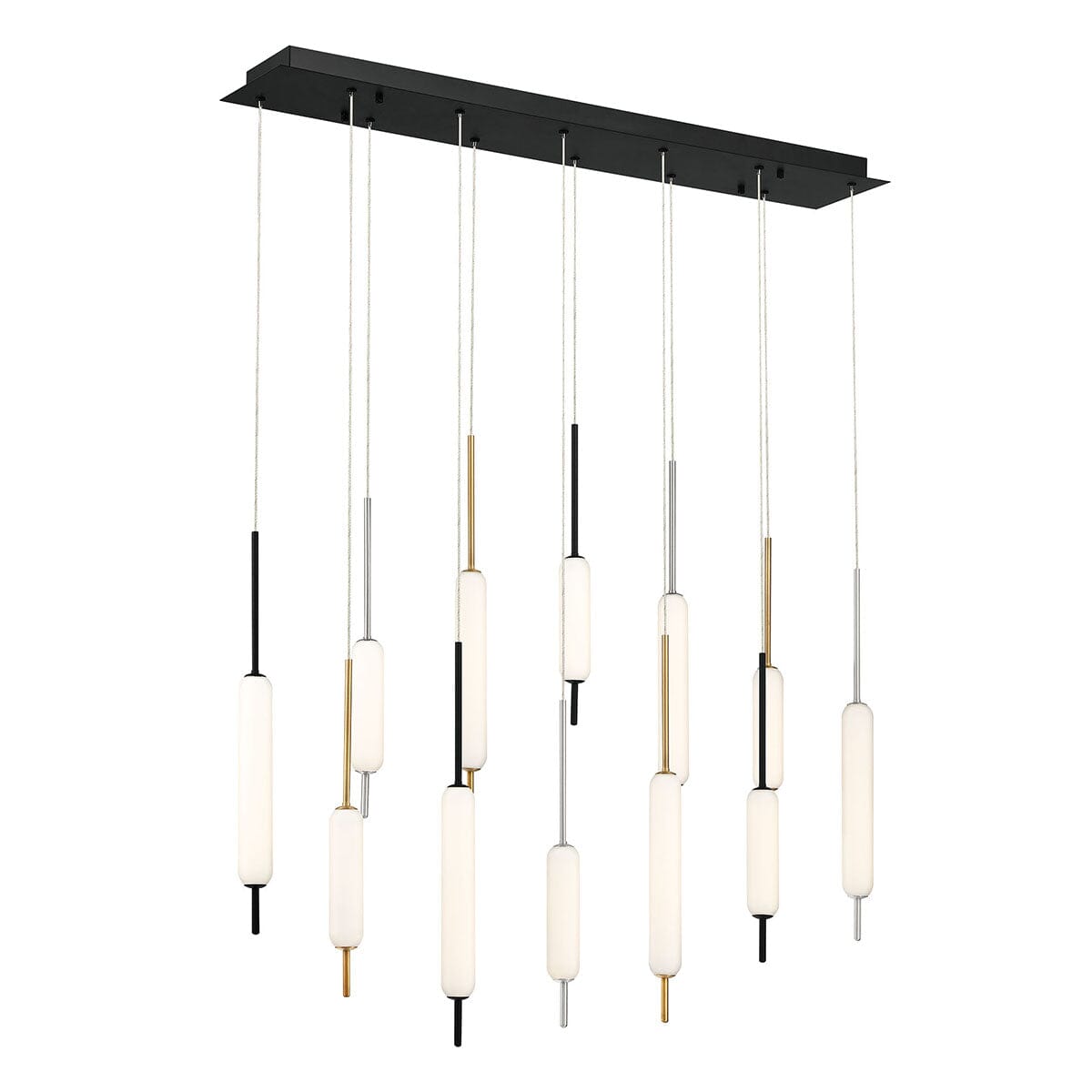 Cumberland 12-Light Linear LED Chandelier 37236-014 Eurofase Lighting - Bright Light Chandeliers