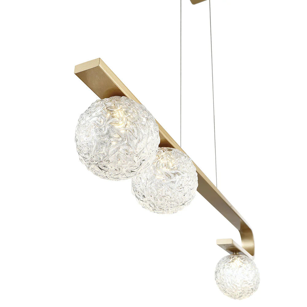 Phillimore 3-Light Linear LED Chandelier 37350-017 Eurofase Lighting - Bright Light Chandeliers