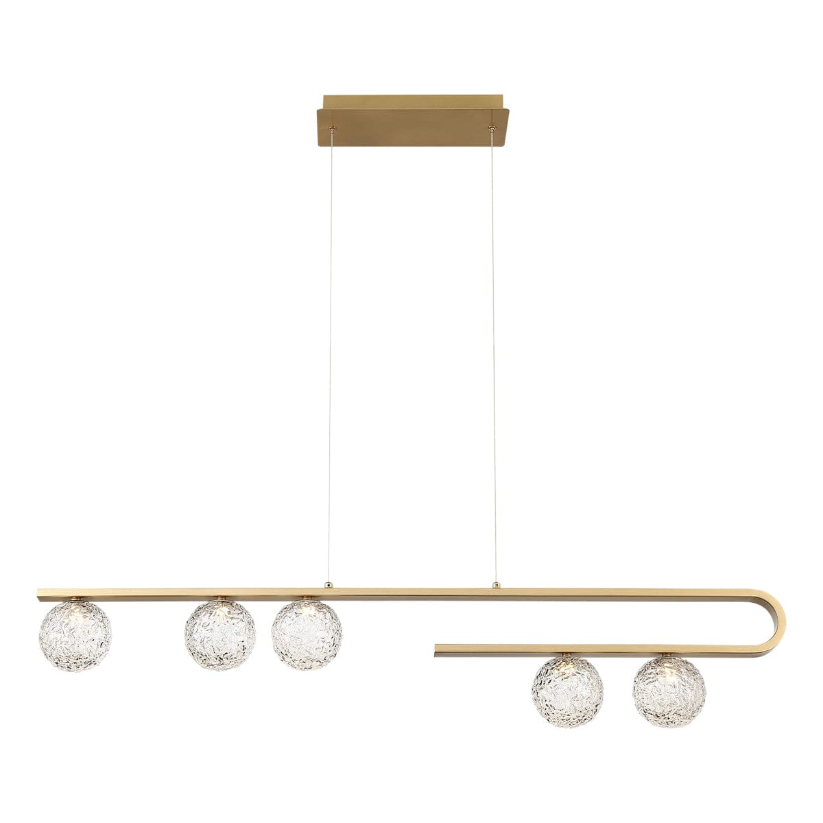 Phillimore 5-Light Linear LED Chandelier 37351-014 Eurofase Lighting - Bright Light Chandeliers