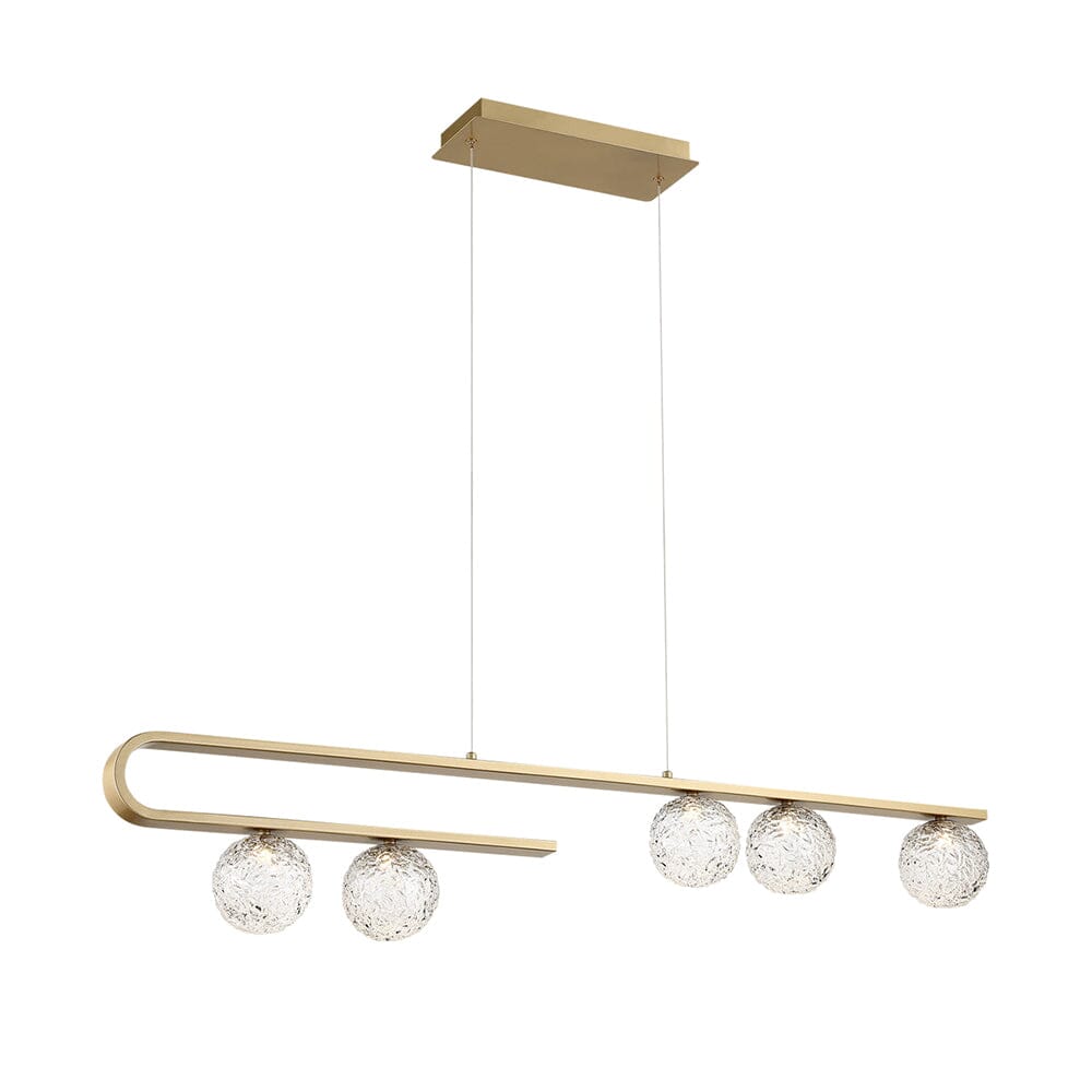 Phillimore 5-Light Linear LED Chandelier 37351-014 Eurofase Lighting - Bright Light Chandeliers