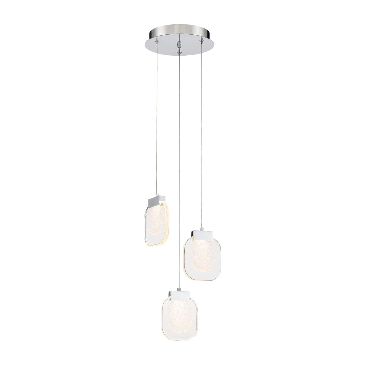 Paget 3 Light LED Chandelier 38042-010 Eurofase Lighting - Bright Light Chandeliers