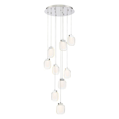 Paget 9 Light LED Chandelier 38043-017 Eurofase Lighting - Bright Light Chandeliers