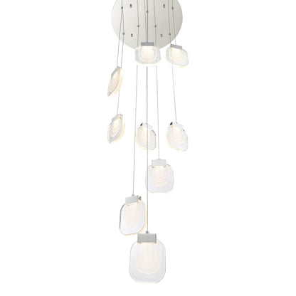 Paget 9 Light LED Chandelier 38043-017 Eurofase Lighting - Bright Light Chandeliers