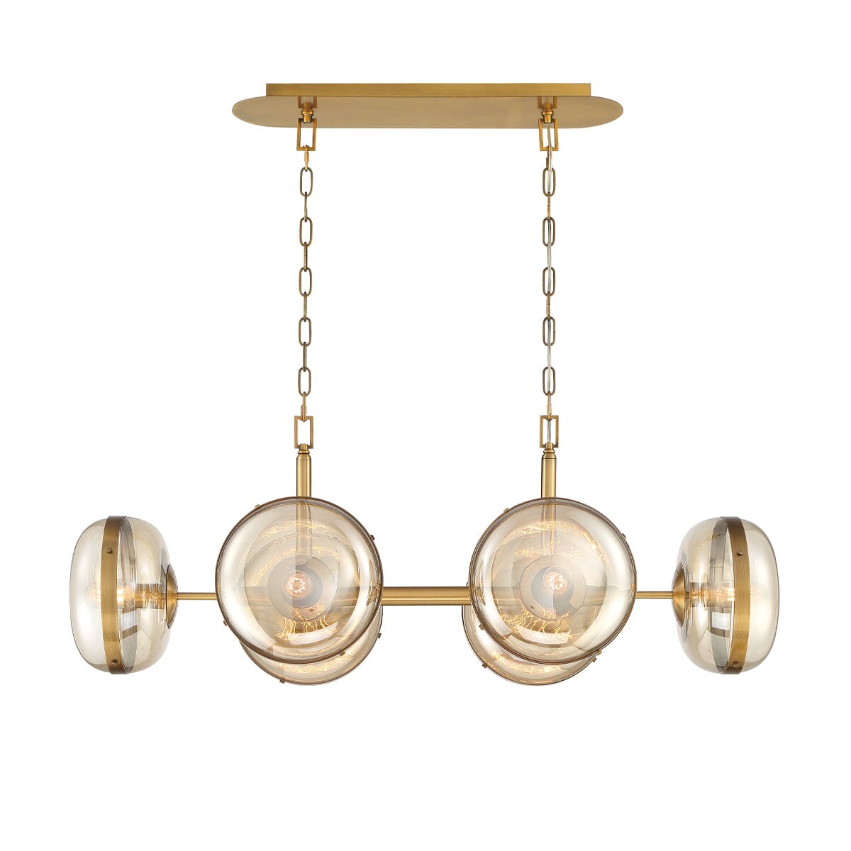 Nottingham 6 Light Oval Chandelier 38130-014 Eurofase Lighting - Bright Light Chandeliers