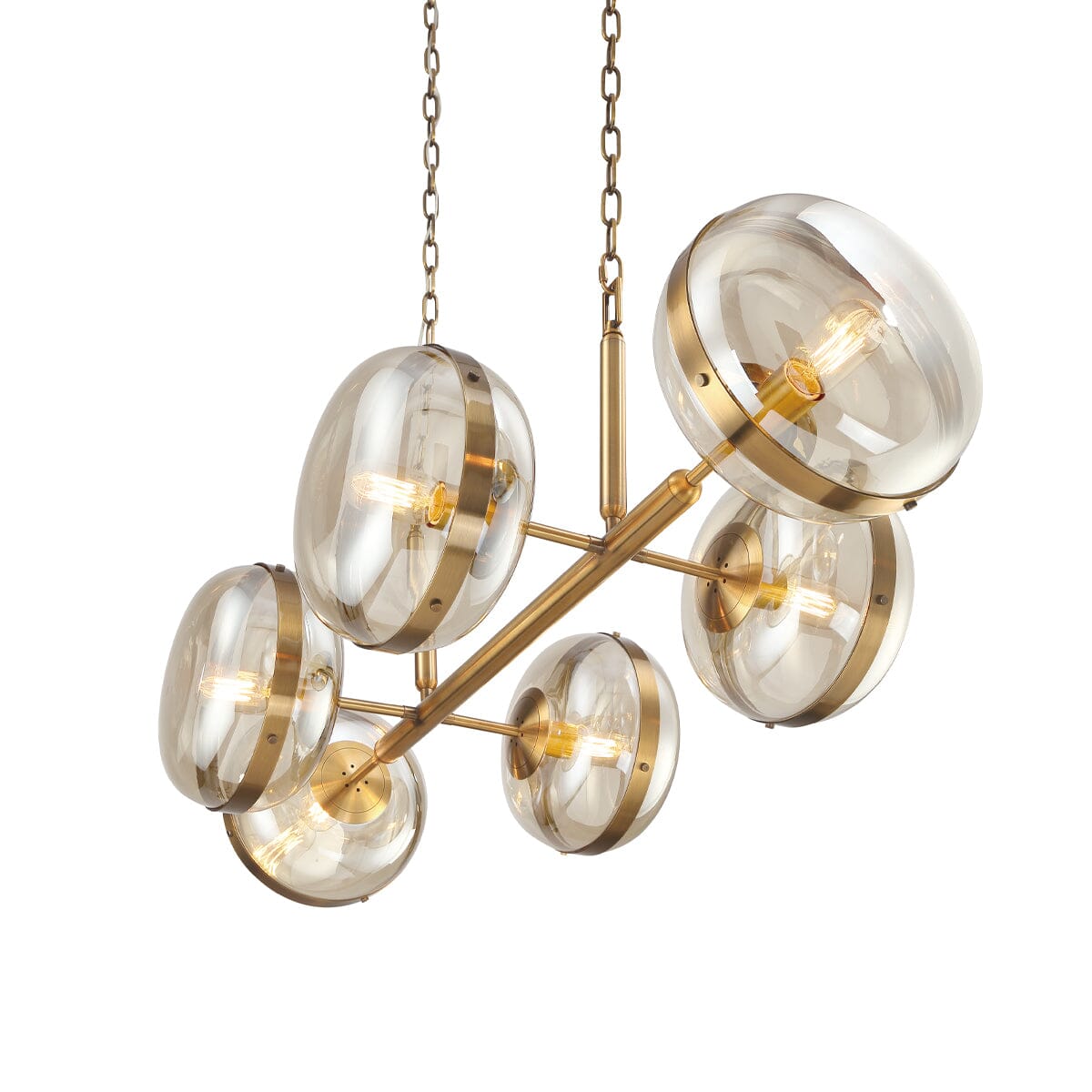 Nottingham 6 Light Oval Chandelier 38130-014 Eurofase Lighting - Bright Light Chandeliers