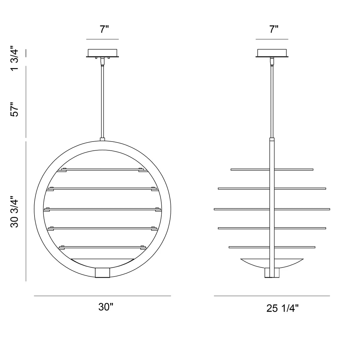 Ombra Large LED Chandelier 38152-016 Eurofase Lighting - Bright Light Chandeliers