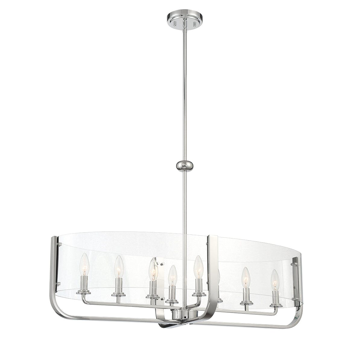 CAMPISI 8 LIGHT OVAL CHANDELIER 38157-011 Eurofase Lighting - Bright Light Chandeliers