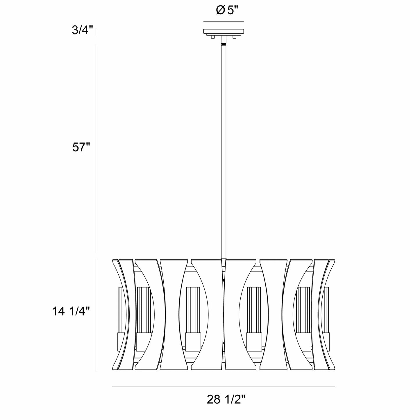 Pennino 10 Light Chandelier 38164-019 Eurofase Lighting - Bright Light Chandeliers