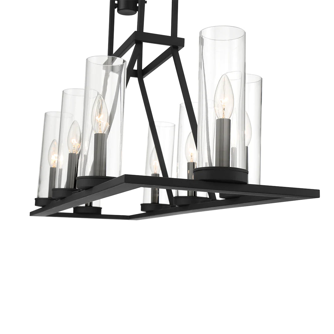 Nerito 8 Light Island Chandelier 38222-016 Eurofase Lighting - Bright Light Chandeliers