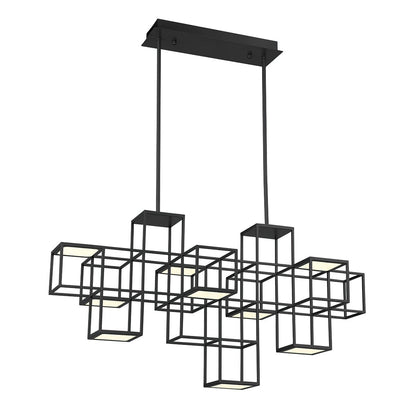 FERRO 9 LIGHT LINEAR LED CHANDELIER 38258-015 Eurofase Lighting - Bright Light Chandeliers