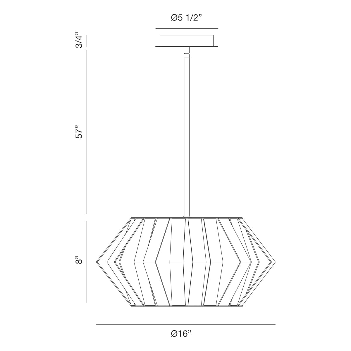 3 LIGHT PENDANT/SEMI FLUSHMOUNT 38267-017 Eurofase Lighting - Bright Light Chandeliers