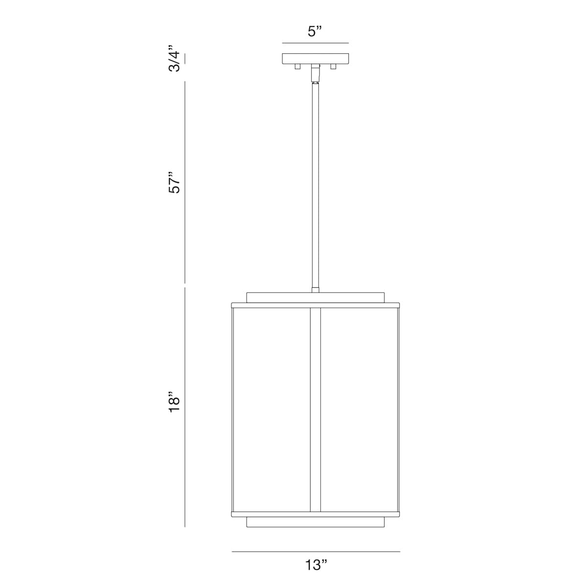 4 LIGHT LANTERN 38275-012 Eurofase Lighting - Bright Light Chandeliers