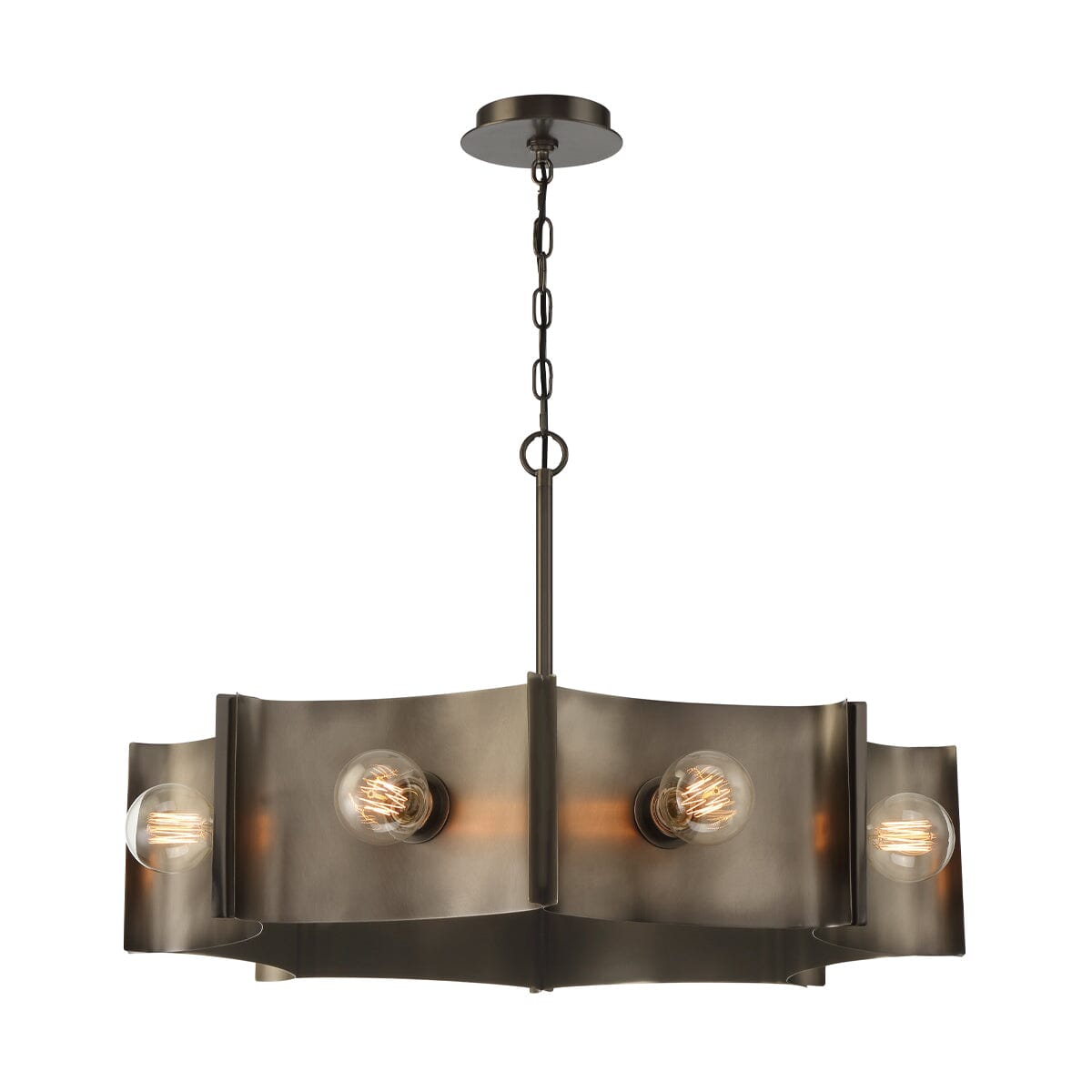 Metallo 8 Light Chandelier 38428-012 Eurofase Lighting - Bright Light Chandeliers