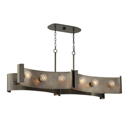 Metallo 12 Light Island Chandelier 38429-019 Eurofase Lighting - Bright Light Chandeliers