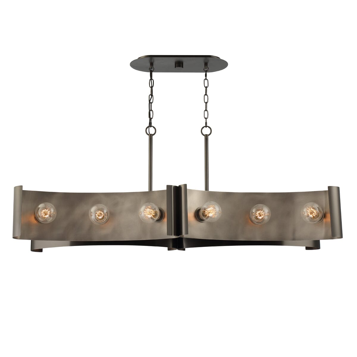 Metallo 12 Light Island Chandelier 38429-019 Eurofase Lighting - Bright Light Chandeliers