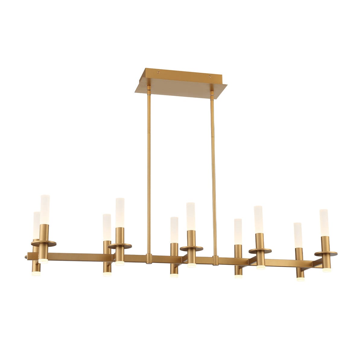 Torna 10LT Rectangular LED CHANDELIER 38441-011 Eurofase Lighting - Bright Light Chandeliers