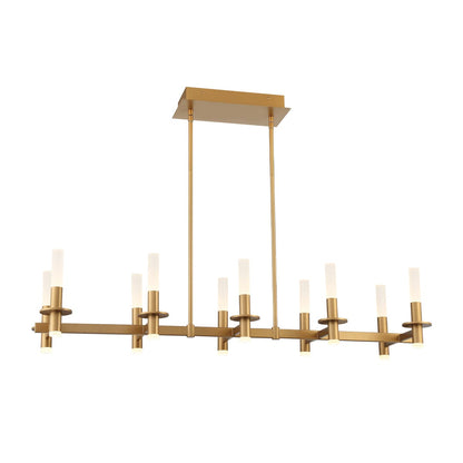 Torna 10LT Rectangular LED CHANDELIER 38441-011 Eurofase Lighting - Bright Light Chandeliers