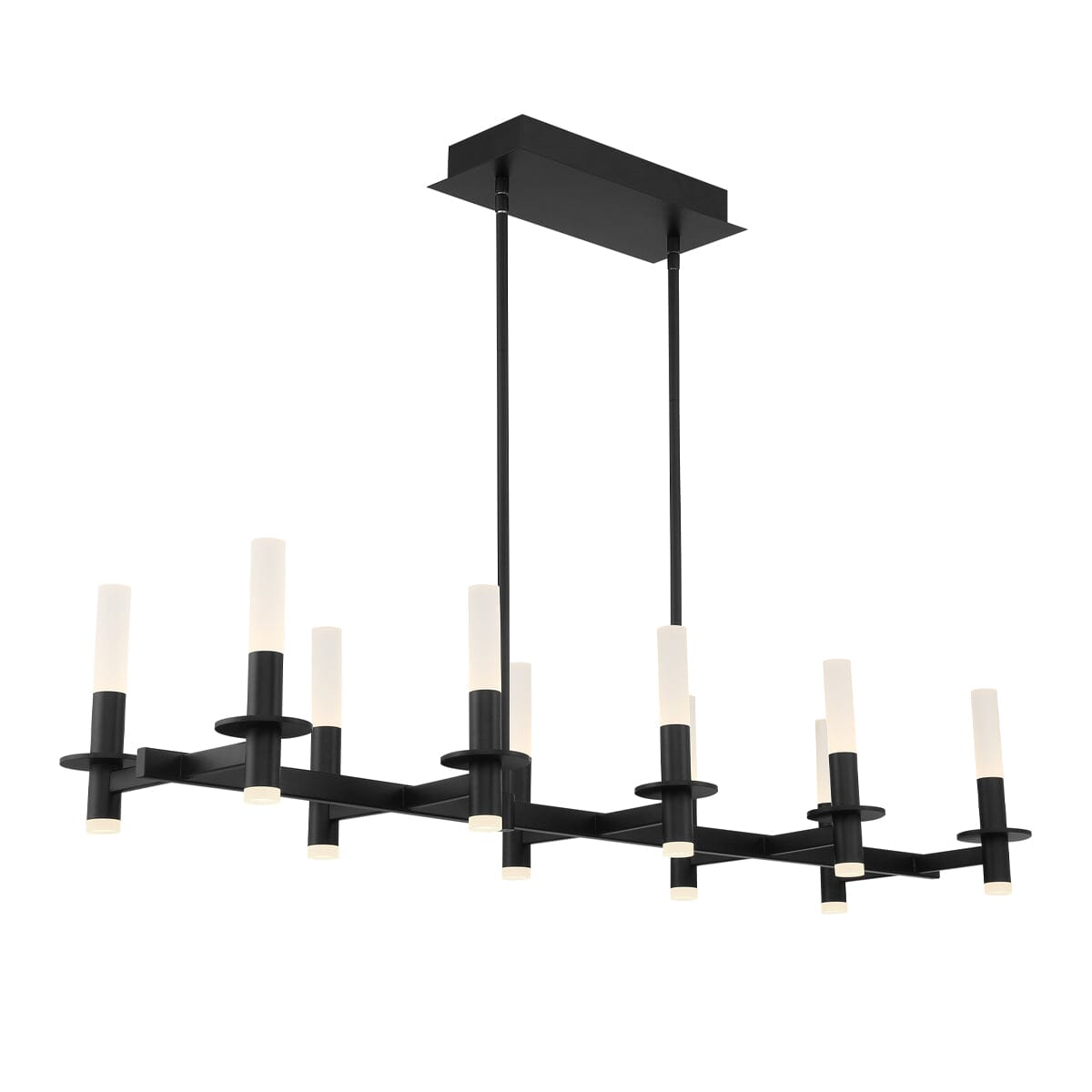 Torna 10LT Rectangular LED CHANDELIER 38441-011 Eurofase Lighting - Bright Light Chandeliers