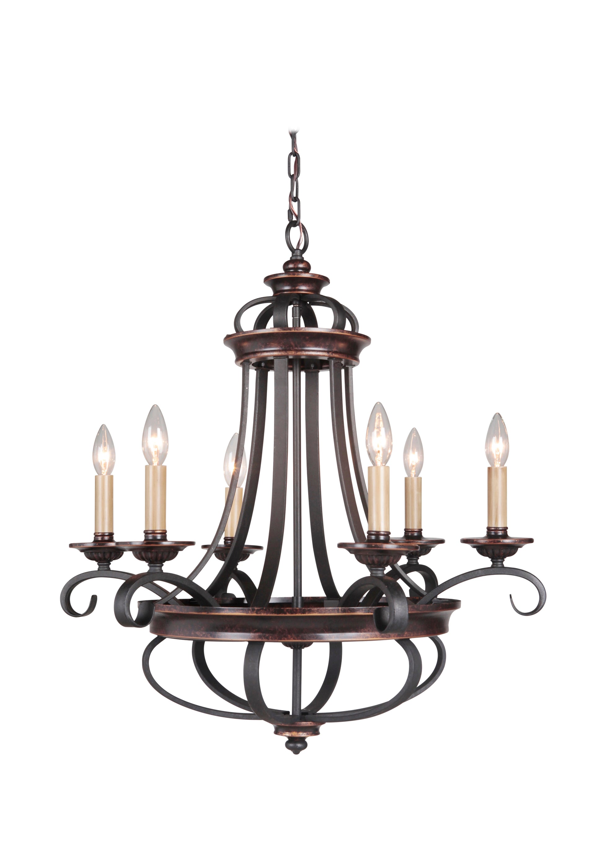 6 Light Chandelier 38726 - Bright Light Chandeliers