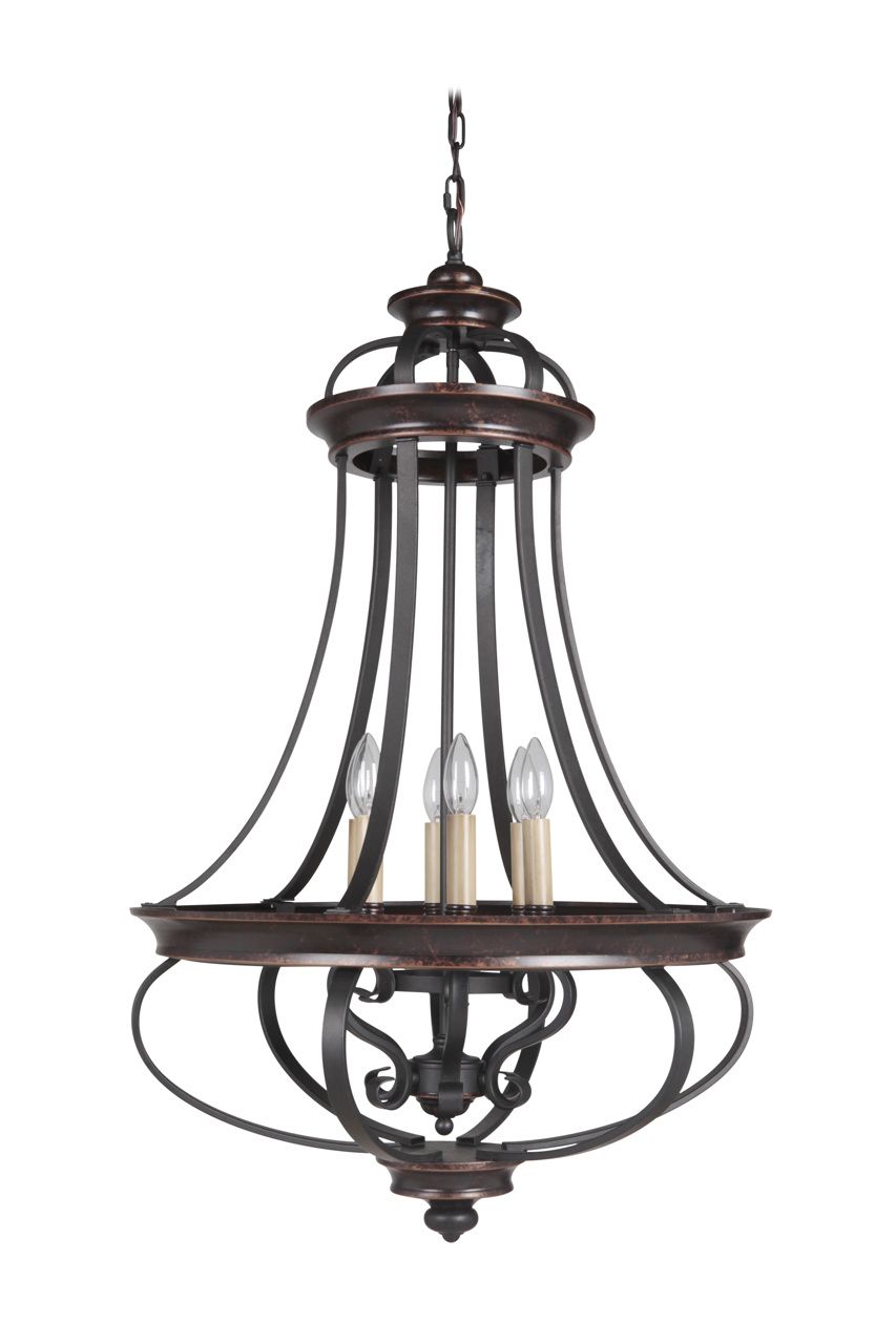 6 Light Foyer 38736 - Bright Light Chandeliers