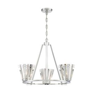 Ricca 3 LT Chandelier 38865-015 Eurofase Lighting - Bright Light Chandeliers