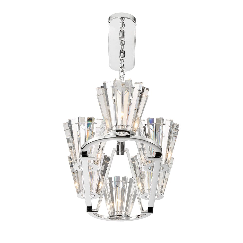 Ricca 6LT Oval Chandelier 38867-019 Eurofase Lighting - Bright Light Chandeliers