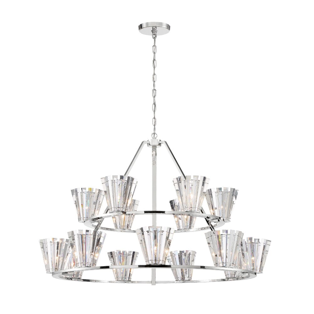 Ricca 15 LT Chandelier 38869-013 Eurofase Lighting - Bright Light Chandeliers