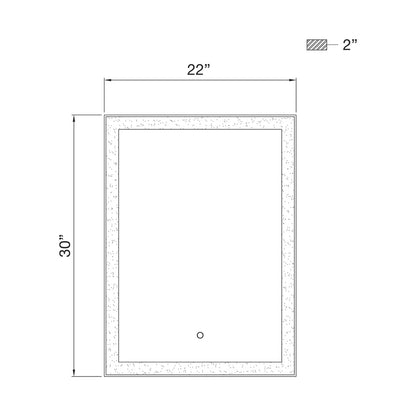 SMALL LED MIRROR 38891-014 Eurofase Lighting - Bright Light Chandeliers