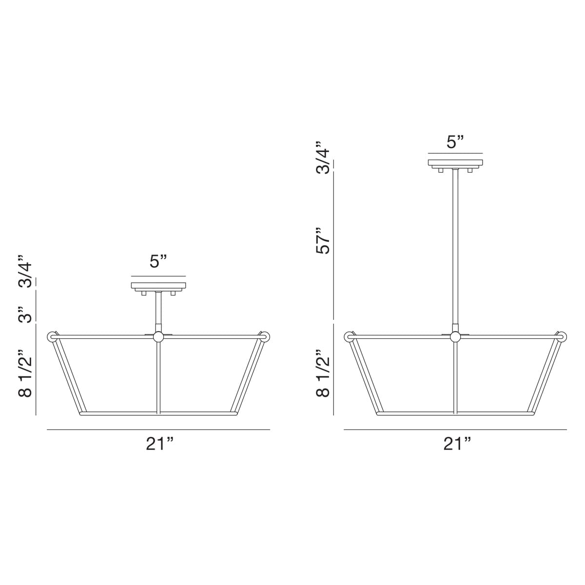 Pulito 4 LT Semi-Flush 39045-010 Eurofase Lighting - Bright Light Chandeliers