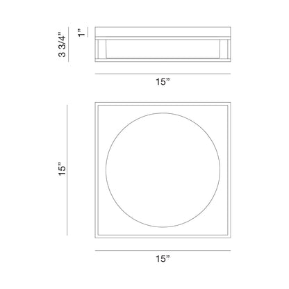 Rover LG LED Flushmount 39333-018 Eurofase Lighting - Bright Light Chandeliers