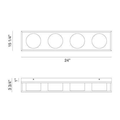 Rover 4 LT LED Bathbar 39334-015 Eurofase Lighting - Bright Light Chandeliers