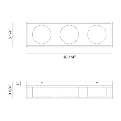 Rover 3 LT LED Bathbar 39335-012 Eurofase Lighting - Bright Light Chandeliers