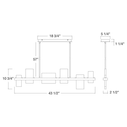 Pannello LED Chandelier 39338-013 Eurofase Lighting - Bright Light Chandeliers