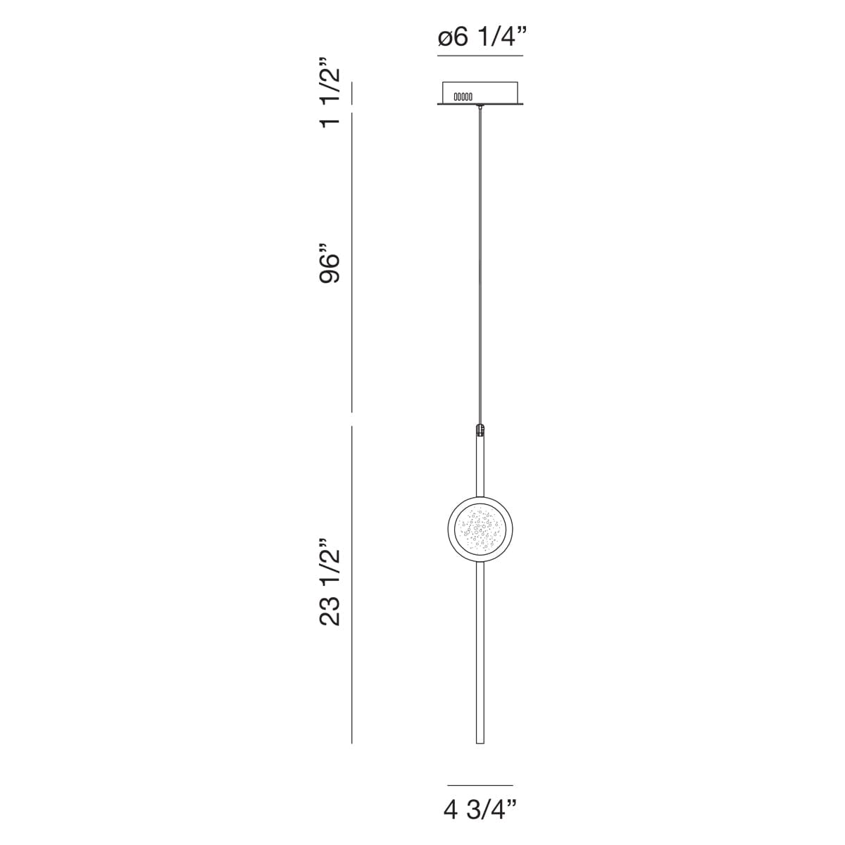 BARLETTA 1 LT LED PENDANT 39463-012 Eurofase Lighting - Bright Light Chandeliers