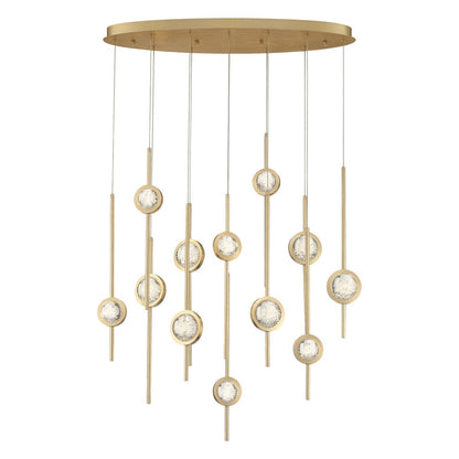 BARLETTA 12 LT LED CHANDELIER 39466-013 Eurofase Lighting - Bright Light Chandeliers