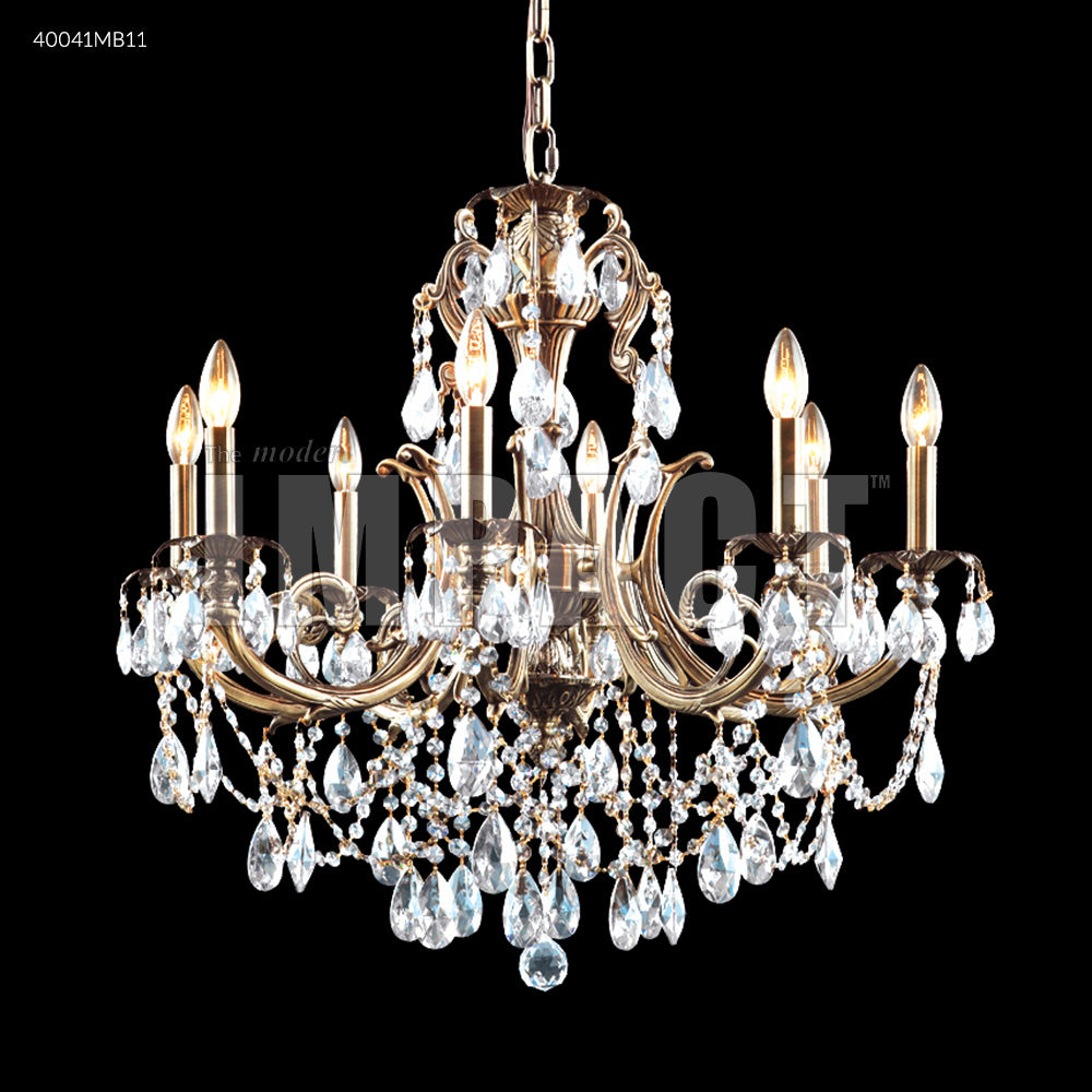 Monaco Cast Brass 8 Arm Chandelier, 40041MB00 - Bright Light Chandeliers